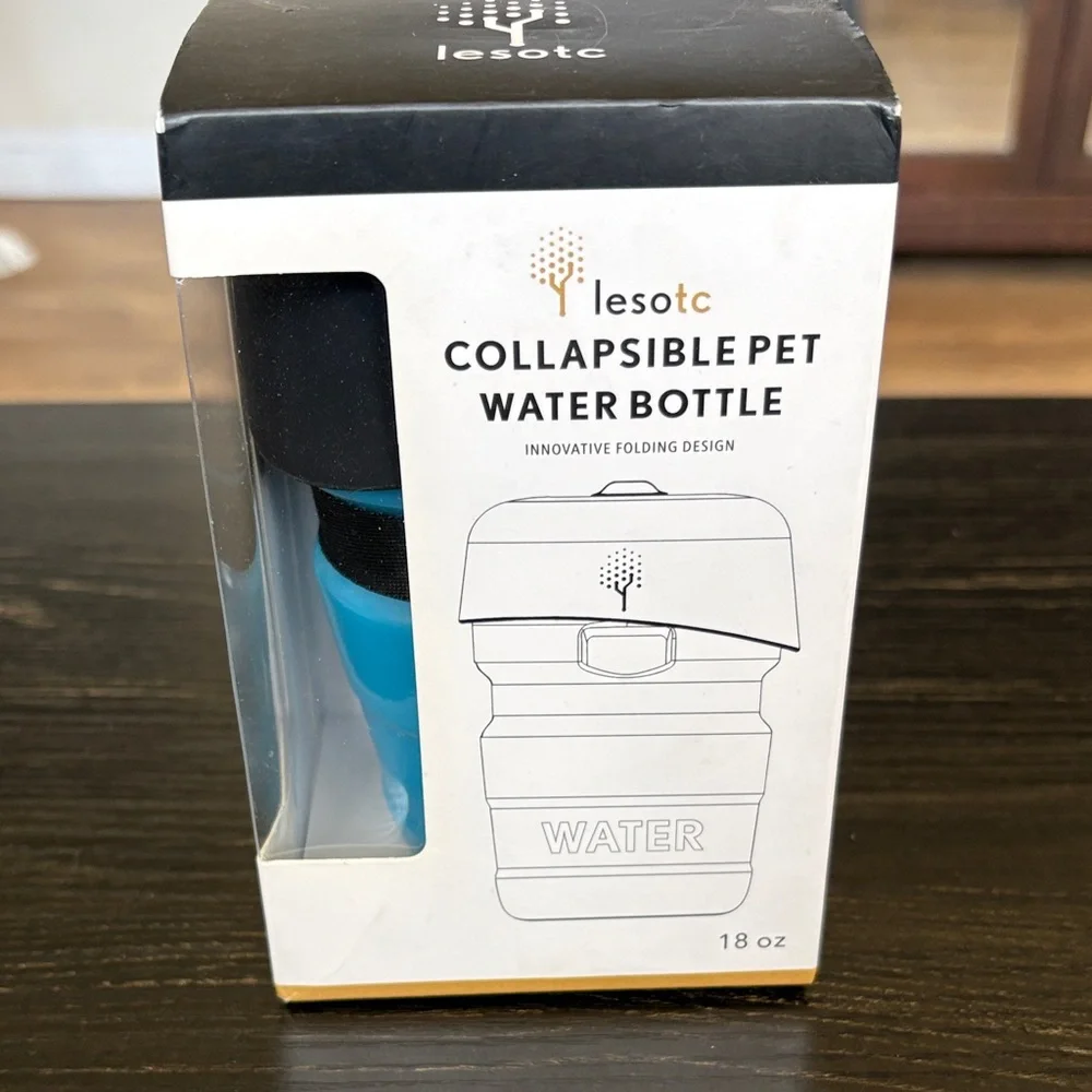 Collapsible Pet Water Bottle - Blue